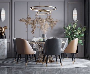 Modern Dining Table And Chairs-ID:567360572