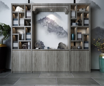 New Chinese Style Bookcase-ID:657304337