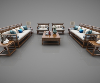 New Chinese Style Sofa Combination-ID:976228668