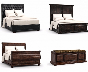 American Style Double Bed-ID:670975594