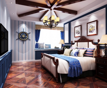Mediterranean Style Bedroom-ID:109767945
