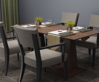 New Chinese Style Dining Table And Chairs-ID:684129599