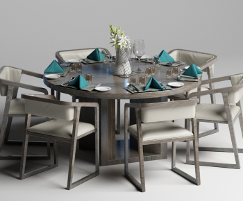 New Chinese Style Dining Table And Chairs-ID:113896935