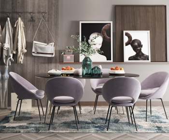 Nordic Style Dining Table And Chairs-ID:251019162