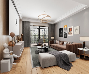 Modern A Living Room-ID:459258916