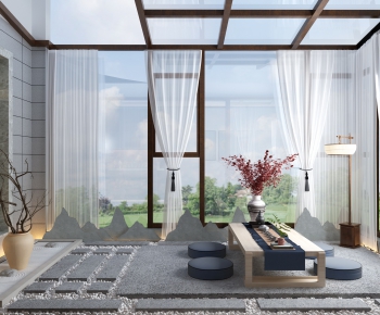 New Chinese Style Glass Sun Room-ID:769220184