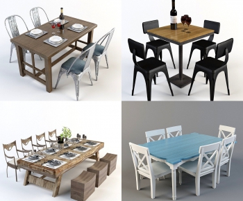 Modern Dining Table And Chairs-ID:728371543