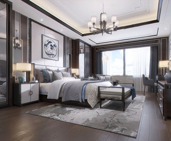 New Chinese Style Bedroom-ID:903988665