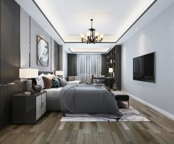 New Chinese Style Bedroom-ID:931284397