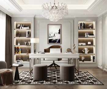 Simple European Style Study Space-ID:407921217