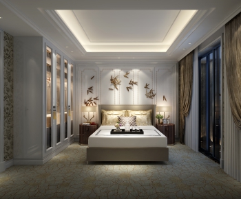 New Chinese Style Bedroom-ID:105369559