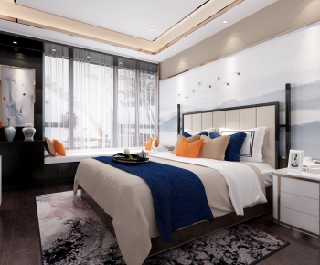 New Chinese Style Bedroom-ID:472676662