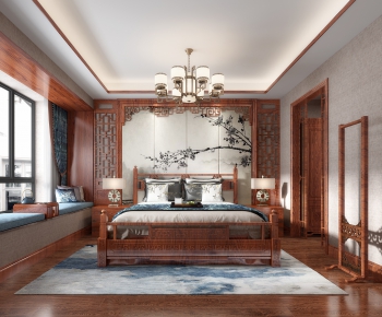 Chinese Style Bedroom-ID:585402312