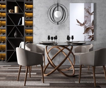 Modern Dining Table And Chairs-ID:838336776