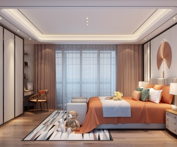 New Chinese Style Bedroom-ID:462503847