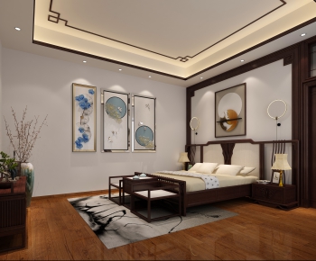 New Chinese Style Bedroom-ID:112351556