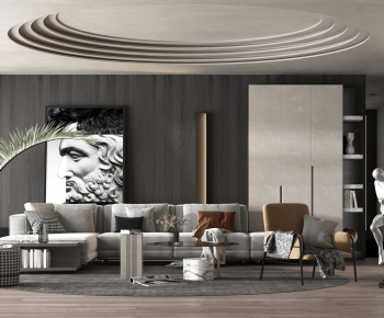 Modern A Living Room-ID:843279736
