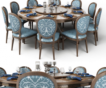 American Style Dining Table And Chairs-ID:732986436