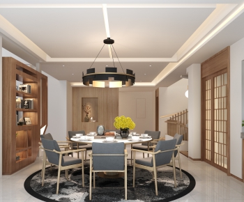 New Chinese Style Dining Room-ID:249911946