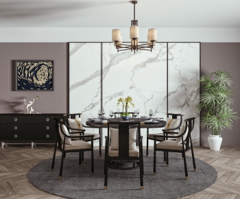 New Chinese Style Dining Table And Chairs-ID:609168147