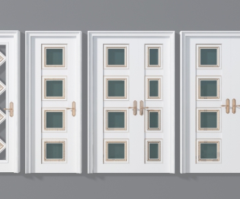 Modern Unequal Double Door-ID:174546842