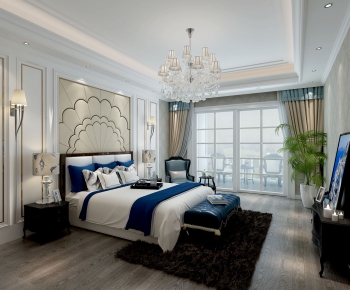 Simple European Style Bedroom-ID:784422117