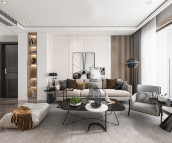 Modern A Living Room-ID:924724528