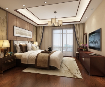 New Chinese Style Bedroom-ID:656333875