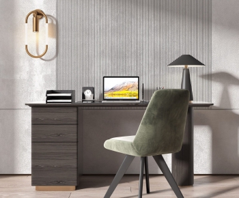 Modern Computer Desk And Chair-ID:285219932