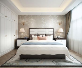 Simple European Style Bedroom-ID:675095148