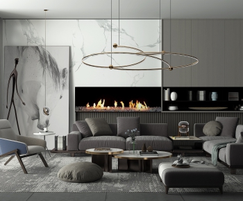 Modern A Living Room-ID:848516761