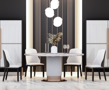 Modern Dining Table And Chairs-ID:211488759
