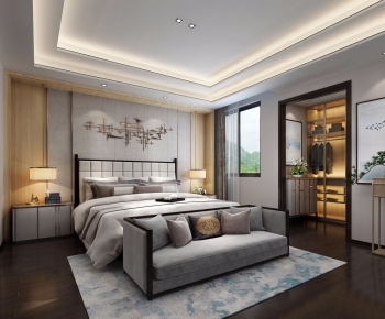 New Chinese Style Bedroom-ID:481819134