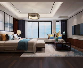 New Chinese Style Bedroom-ID:489315327