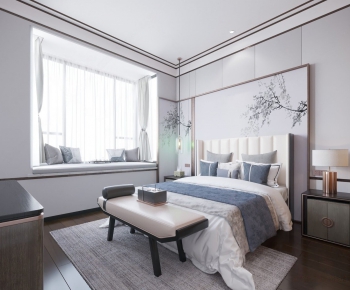 New Chinese Style Bedroom-ID:176464184