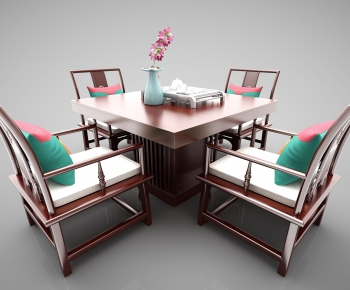 New Chinese Style Dining Table And Chairs-ID:456039834