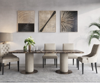 Modern Dining Table And Chairs-ID:695414267