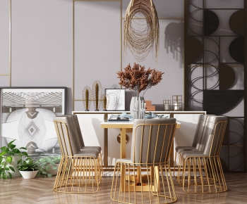 Modern Dining Table And Chairs-ID:562710219