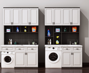 Modern Laundry Cabinet-ID:707340946