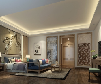 New Chinese Style Bedroom-ID:548509143