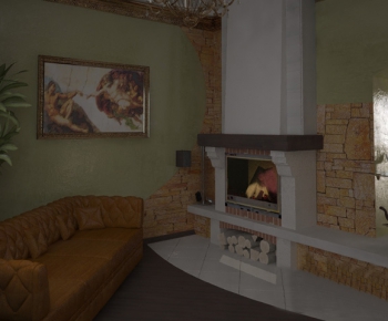 European Style Fireplace-ID:448222467