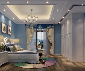 Simple European Style Boy's Room And Son's Room-ID:380203614