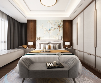 New Chinese Style Bedroom-ID:308512532
