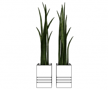 Modern Potted Green Plant-ID:230589289