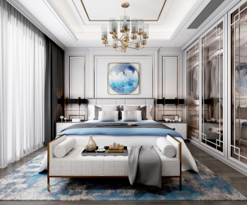 New Chinese Style Bedroom-ID:567968612