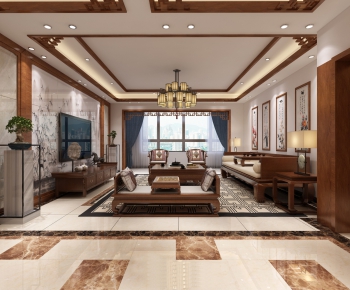 Chinese Style A Living Room-ID:169641276