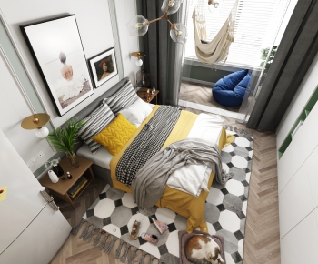 Nordic Style Bedroom-ID:176440959