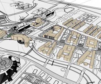 Modern Architectural Bird's-eye View Planning-ID:528121422