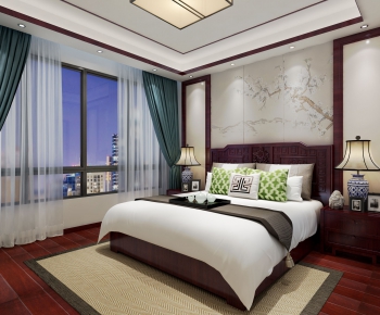 New Chinese Style Bedroom-ID:958106257