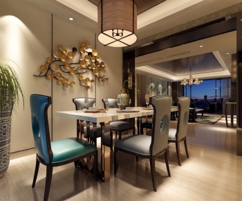 New Chinese Style Dining Room-ID:790935953